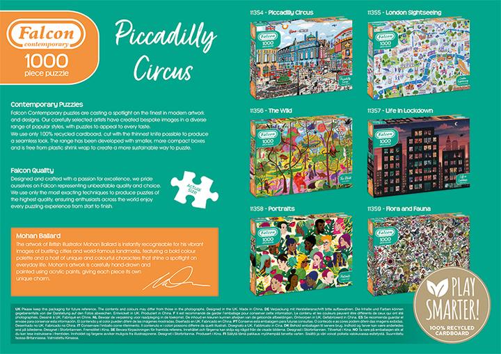 Image du produit Jumbo 11354 - Piccadilly Circus contemporain, puzzle, 1000 pièces (1000 pièces)