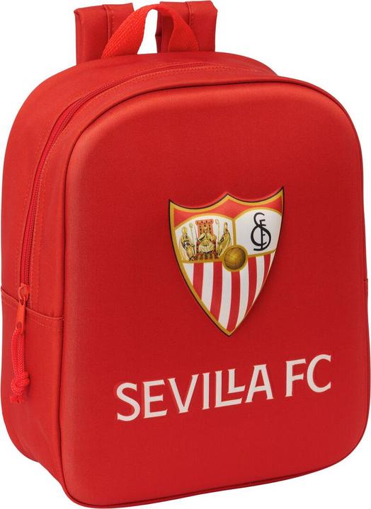 Sevilla Fútbol Club Schulrucksack Rot 22 x 27 x 10 cm 3D