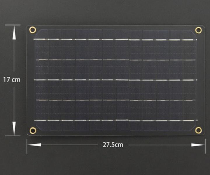 Actual product image DFRobot 5V 1A mono-crystalline solar panel 6W with USB connection (6 W, 0.12 kg)