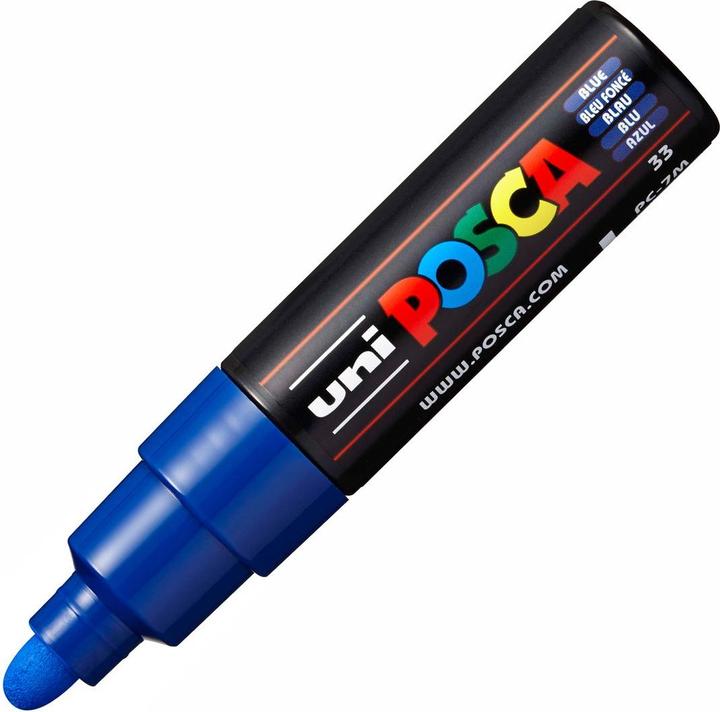 Actual product image Posca Medium marker PC-7M (Blue, 5.50 mm, 1 x)