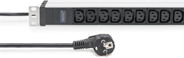 Immagine prodotto Digitus PDU 1U in alluminio montabile su rack 12xC13 16A 230VAC 50/60Hz Spina di sicurezza