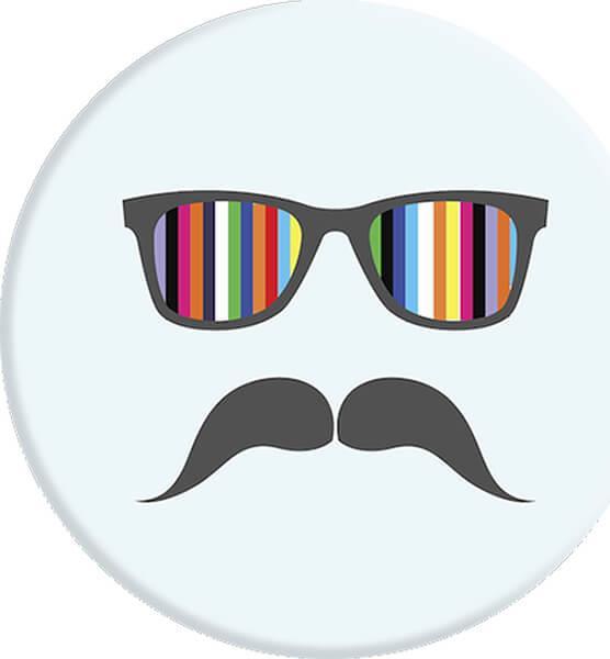 Produktbild PopSockets Mustache Rainbow
