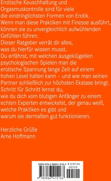 Actual product image Keuschhaltung und Orgasmuskontrolle | Erotik Ratgeber (German, Arne Hoffmann, 2020)