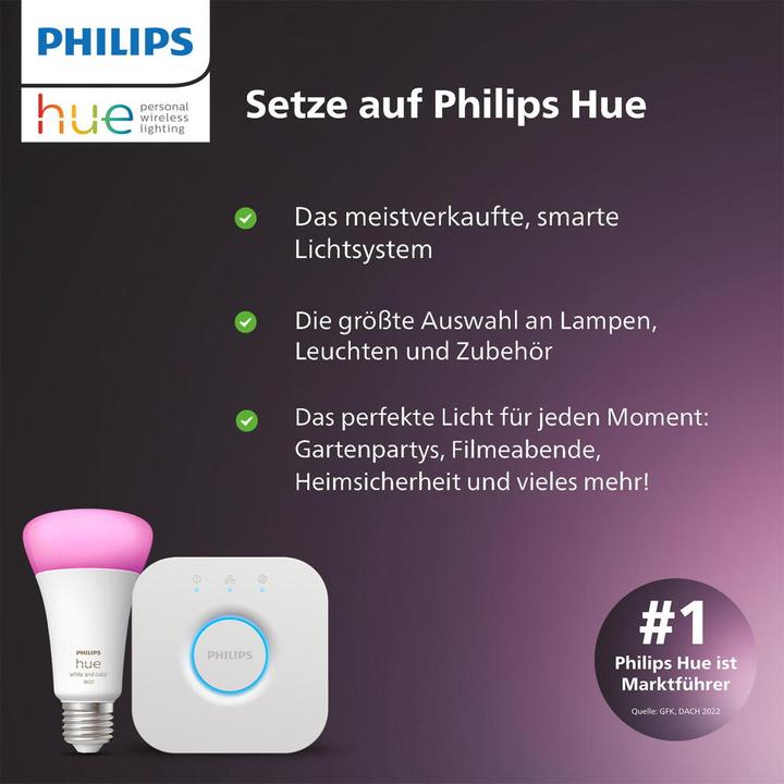 Produktbild Philips Hue White BT (E27, 7 W, 550 lm, 1 x, G)