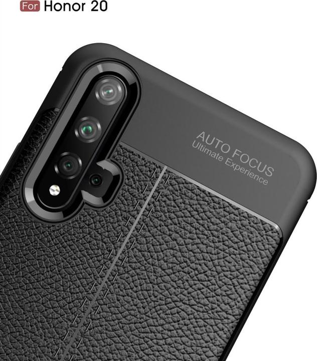Actual product image Screenguard Honor 20 Cover Leather Design TPU Cover (Fee 20)
