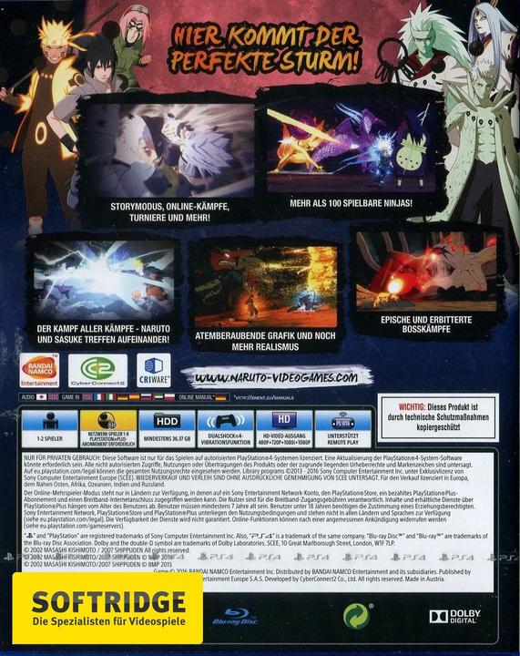 Actual product image Bandai Namco Naruto Shippuden: Ultimate Ninja Storm 4 (PS4)
