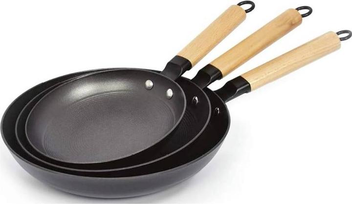 Actual product image Evok Qulinart by Brandt 173-400 3-piece pan set (28 cm, Pan set + pot set, Cast aluminium)