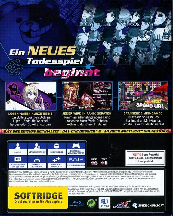 Actual product image NIS Danganronpa V3: Killing Harmony - Day 1 Edition (PS4)