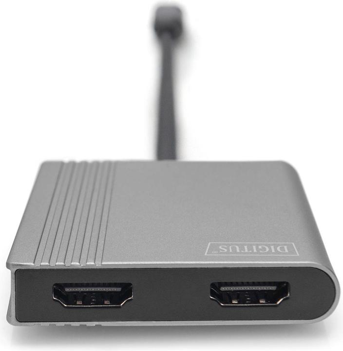 Produktbild Digitus USB Type-C 4K 2in1 HDMI Grafik-Adapter (USB Typ-C, 6 cm)