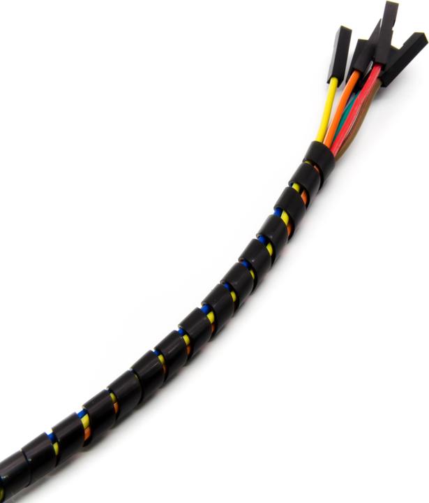 Immagine prodotto Purecrea Spirale di protezione del cavo 4mm nera SWB-04 (Tubo a spirale per cavi, 100 cm)