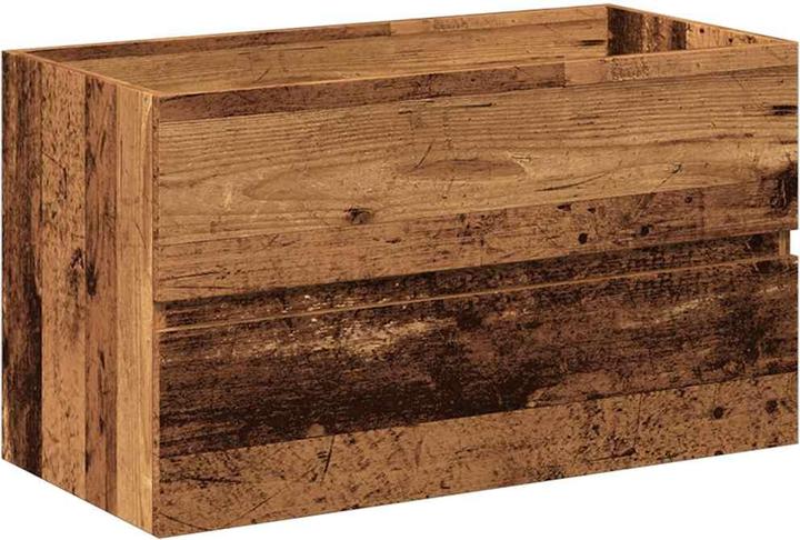 Produktbild VidaXL Badmöbel-Set Altholz-Optik Holzwerkstoff Badmöbelset Badezimmerschrank