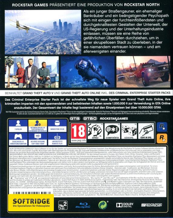 Immagine prodotto Rockstar GTA 5 (PS4, Multilingue)