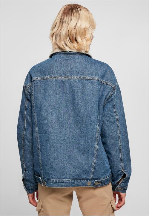 Actual product image Urban Classics Ladies Oversized Sherpa Denim Jacket (M)