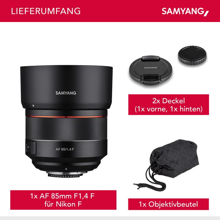 Actual product image Samyang AF 85mm f/1.4 (Nikon F, APS-C / DX)