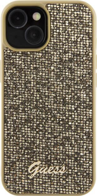 Image du produit Guess GUHCP15SPMSDGSD iPhone 15 6.1" złoty/gold hardcase Disco Metal Script (Apple iPhone 14, Apple iPhone 15, Apple iPhone 13)