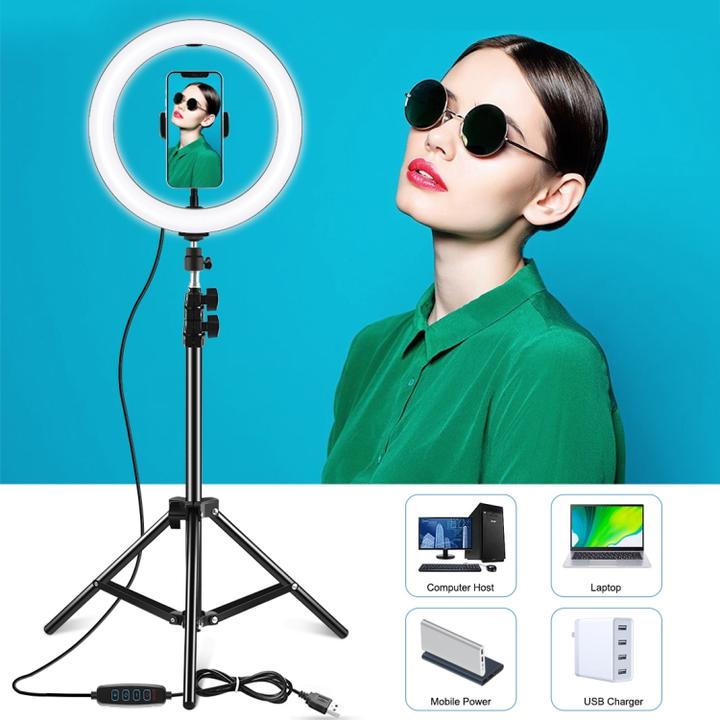 Image du produit Puluz PKT3035 Lampe vidéo selfie 26cm (éclairage annulaire)