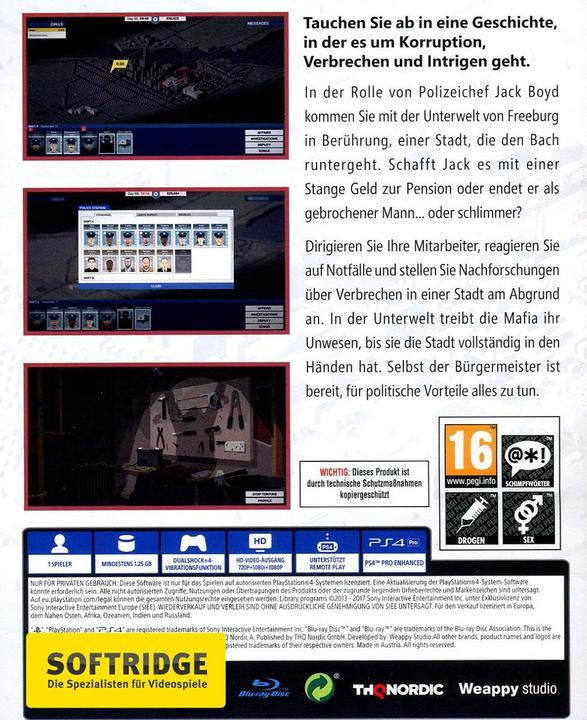 Actual product image THQ This is the Police (PS4, EN)