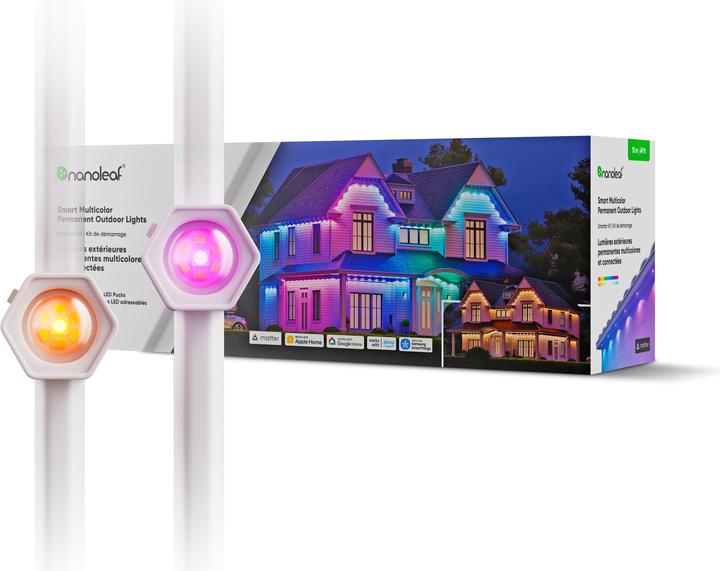 Produktbild Nanoleaf Permanent Outdoor Lights Smarter Kit 15 Meter (RGBW, 1500 cm, Outdoor)