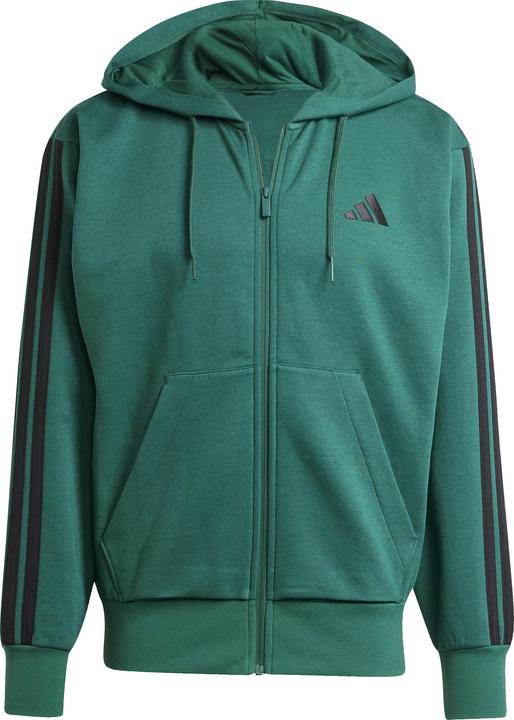 Actual product image adidas 3 Stripes Fleece Full Zip Hoodie (XL)