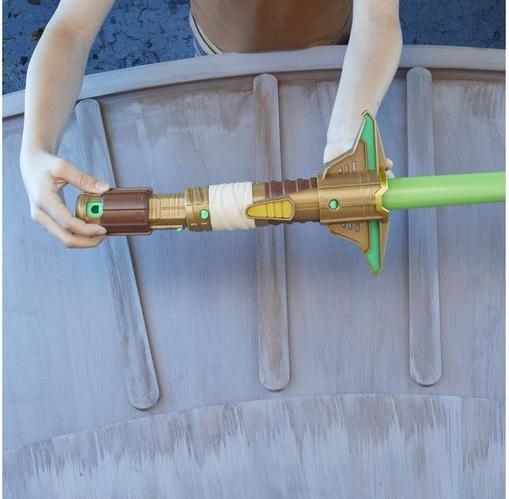 Actual product image Hasbro Lightsaber Forge Yoda Lightsaber