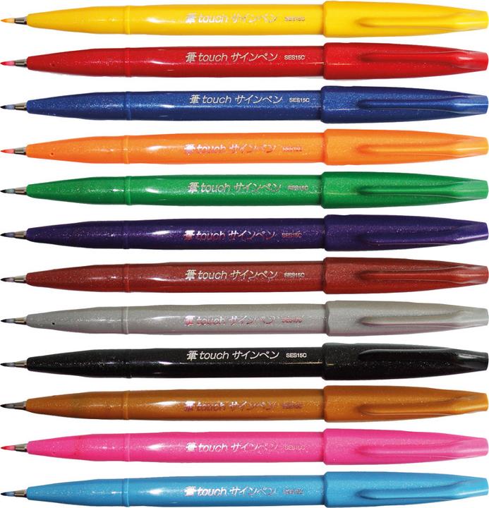 Produktbild Pentel Pinselstift (Olivegrün, 1 x)