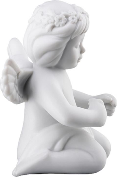 Actual product image Rosenthal Engel mittel - Weiss matt - Angel with floral wreath