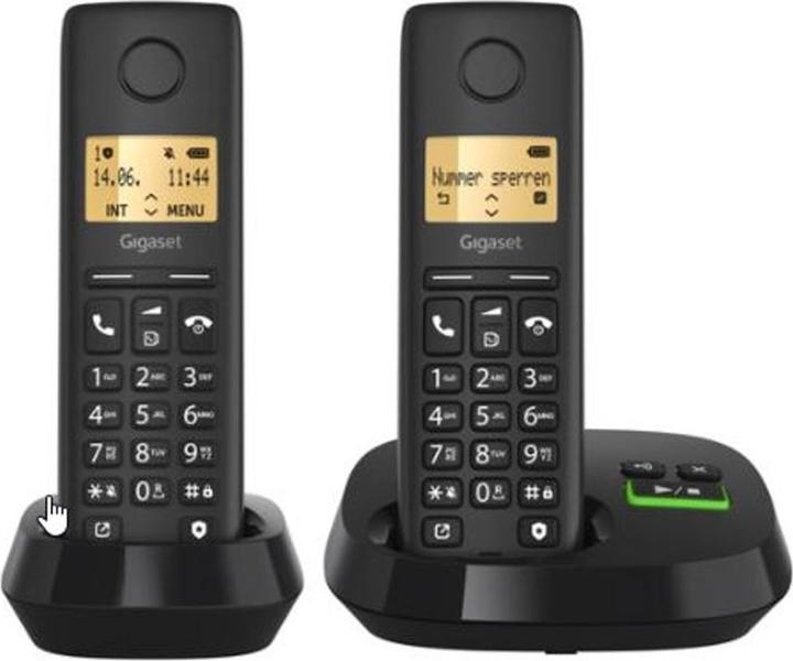 Produktbild Gigaset Pure 100 AM Duo Clip Eco sw