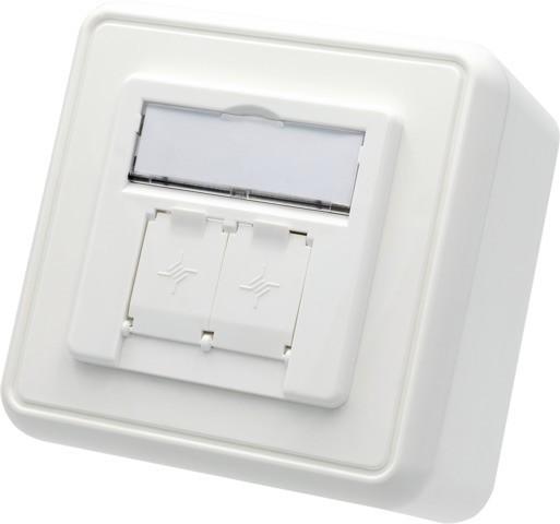Image du produit Telegärtner Support de module AP 80x80 double blanc alpin