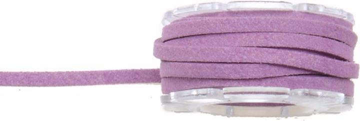 Actual product image Glorex Leather strap velour 3 mm flat