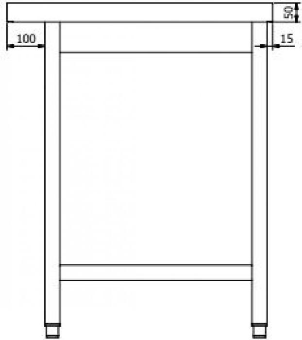 Immagine prodotto Gastro Hero PROFI inchiostra la tabella di scarico (100 cm, 70 cm)