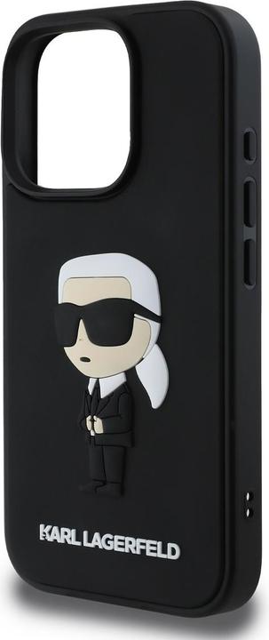Image du produit Karl Lagerfeld Étui 3D Rubber Ikonik pour iPhone 16 Pro Max Noir (Apple iPhone 16 Pro Max)