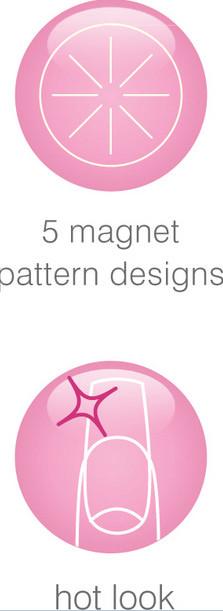 Actual product image Rio MAGNETIC NAILS ( NMAG) magnetic varnish (Pink, Colour paint)