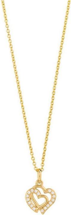 Xenox Love Story Halskette (Vergoldet, Mit Stein(en), Silber 925, 40 - 45 cm)
