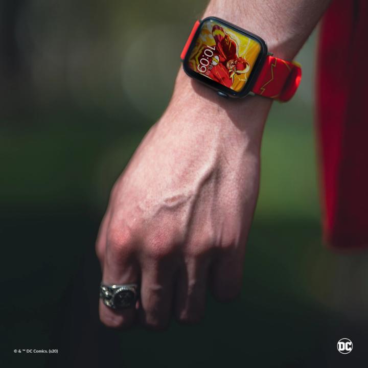 Immagine prodotto Moby Fox Bracciale DC per smartwatch Logo The Flash (Resistente al sudore e ai raggi UV, Silicone di alta qualità)