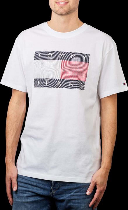 Produktbild Tommy Hilfiger Tommy Jeans Reflective Wave Flag T-Shirt white (S)