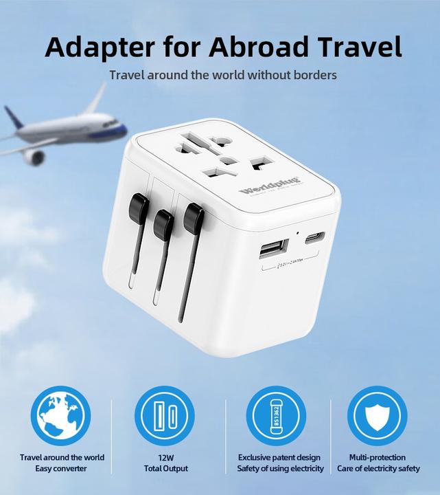 Actual product image Worldplug Multiplug adapter