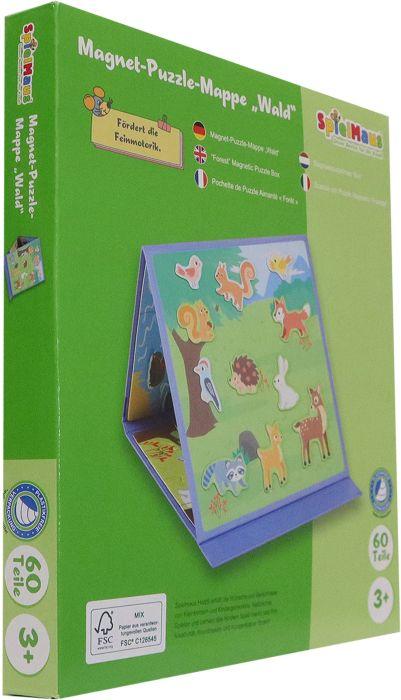 Produktbild Spielmaus Holz Magnet Puzzle Mappe, 3 Stück (60 Teile)