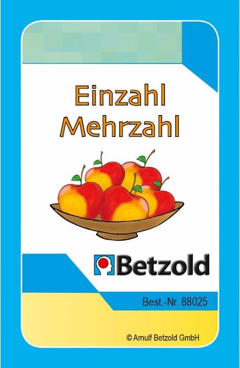 Actual product image Betzold Singular - plural - deck of cards for the Magic Cylinder (German)