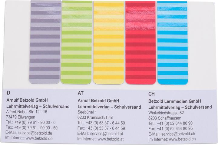 Actual product image Betzold Magnetic bookmarks, 5 pieces