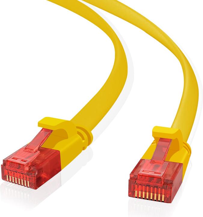 Immagine prodotto Helos cavo patch ultra sottile U/UTP Cat 6 giallo 15,0m (U/UTP, CAT6, 15 m)