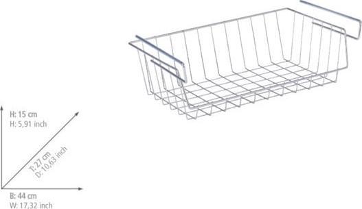 Image du produit Wenko Panier à accrocher sur une étagère