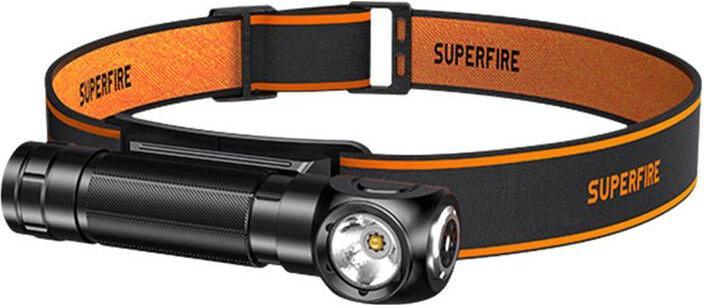 Image du produit Superfire Lampe frontale 2 en 1 TH04, 600lm, USB-C (600 lm)