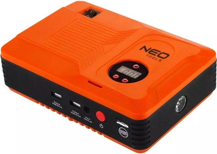 Immagine prodotto Neo Tools Unità di avvio (unità Jumpastarter, alimentatore - 14Ah, compressore 3,5BAR, torcia elettrica) (400 A, 14000 mAh)
