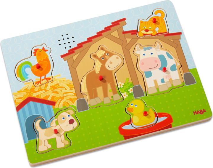 Actual product image Haba Sound grasping puzzle (6 pieces)