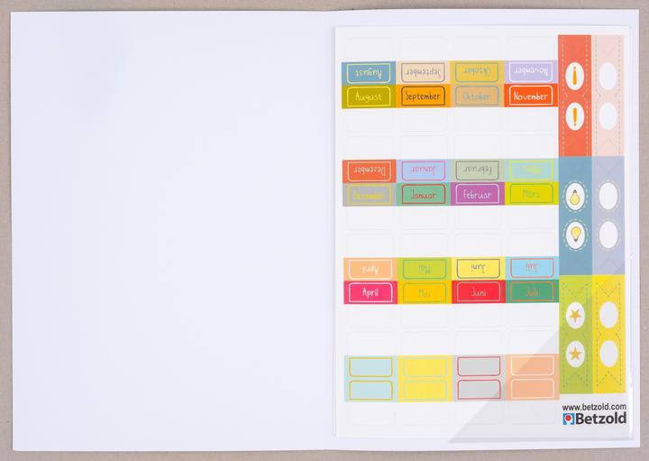 Actual product image Betzold Index stickers for calendars and planners