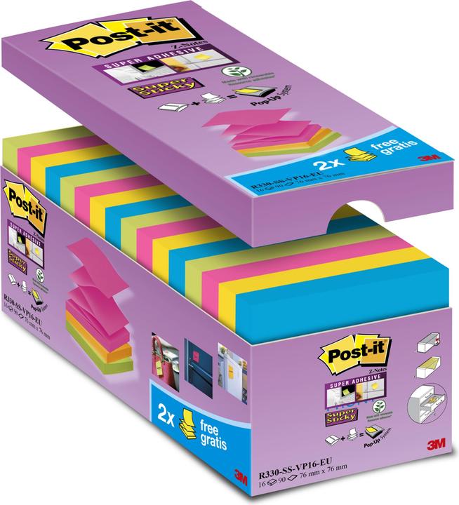 Immagine prodotto Post-it Z-Notes super appiccicosi (76 x 76 mm)