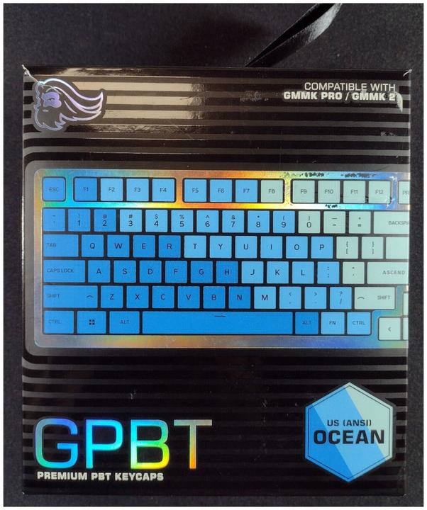 Actual product image Glorious PC Gaming Race GPBT Keycaps - 114 PBT keycaps, ANSI, US layout, Caribbean