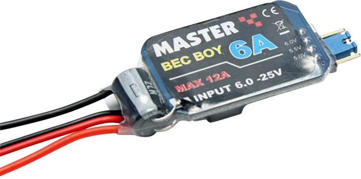 Actual product image Master BEC voltage regulator 6 - 25 V 6
