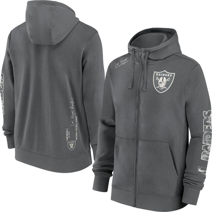 Nike Las Vegas Raiders Full-Zip Fleece Hoodie L (L)