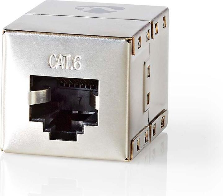 Actual product image Nedis Cat 6 Network Adapter Shielded RJ45 (8P8C) Female RJ45 (8P8C) Female Straight Metal Packing (S/UTP, CAT6)